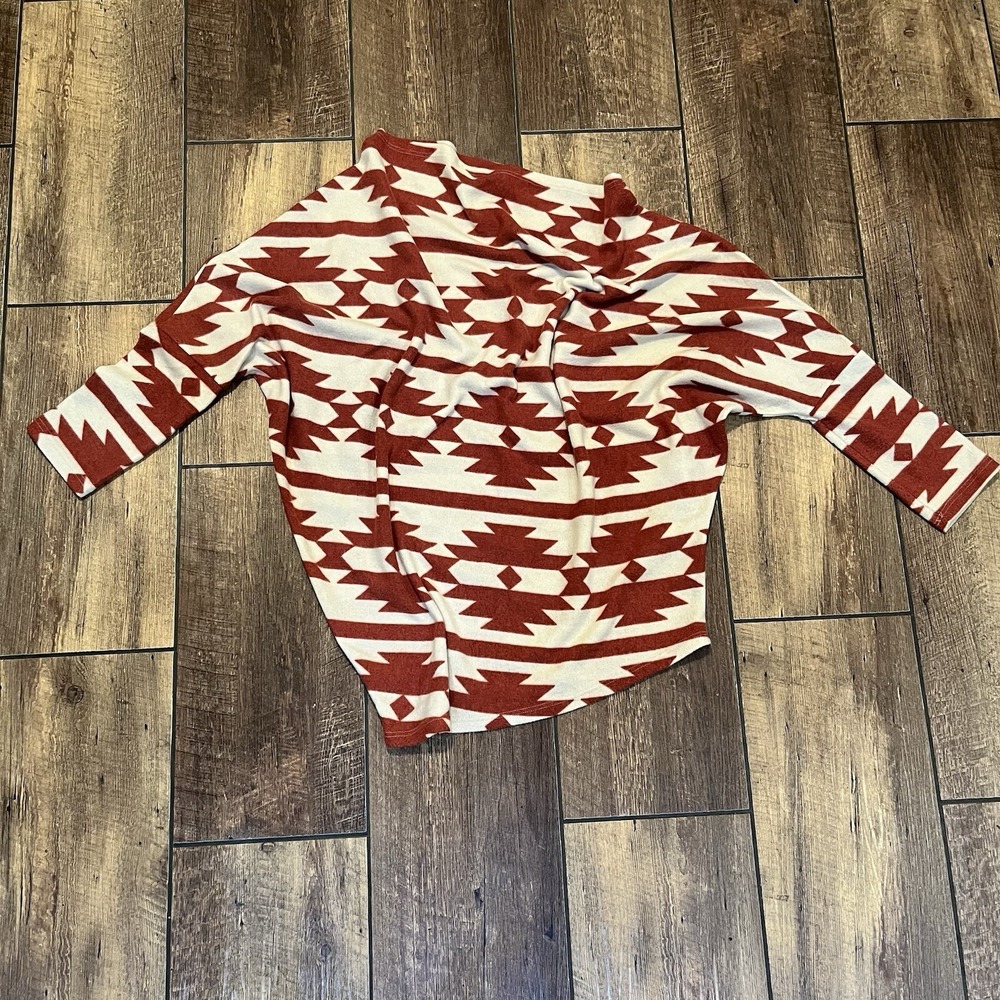 Perfectly Priscilla Womens Pullover Sweater Aztec Southwestern Western  2XL